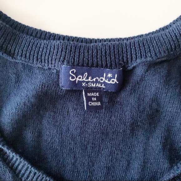 Splendid striped sleeveless maxi dress navy and white size XS - Picture 4 of 7